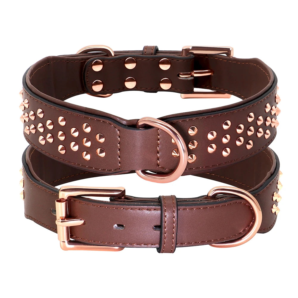 Hundhalsband med nitar