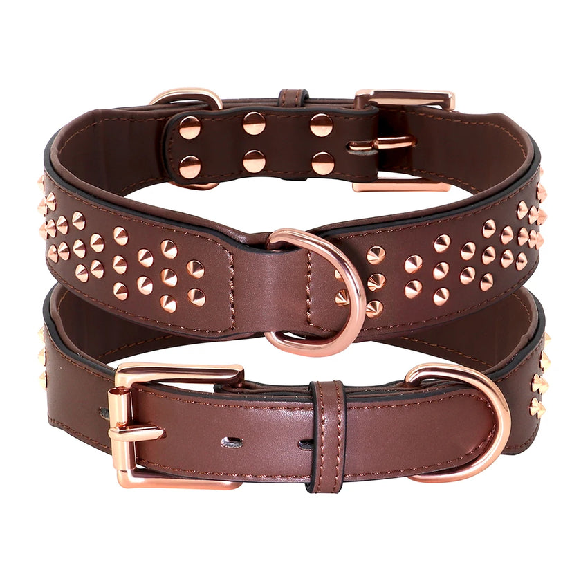 Hundhalsband med nitar