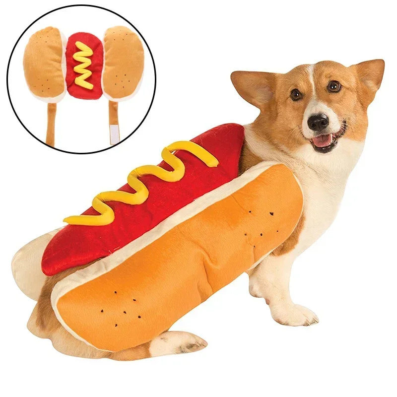 Utklädnad för hund varmkorv