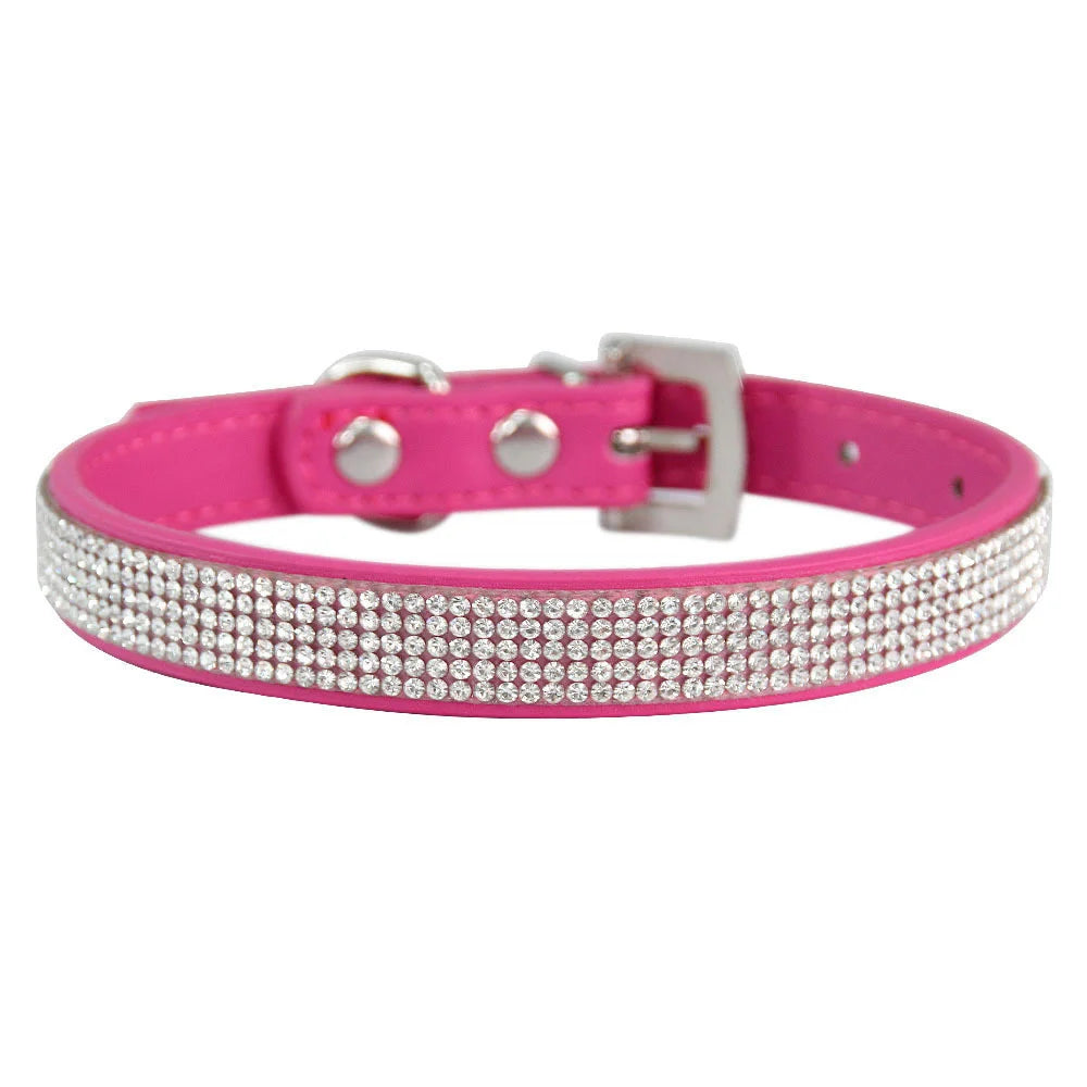 Hundhalsband med strass