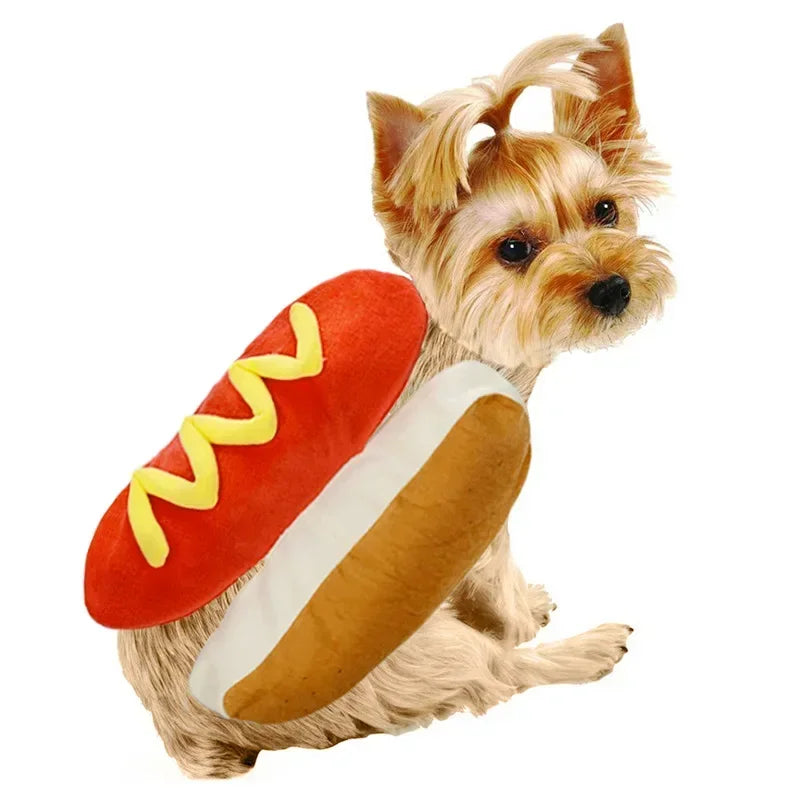 Utklädnad för hund varmkorv