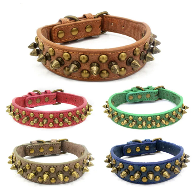 Hundhalsband med nitar