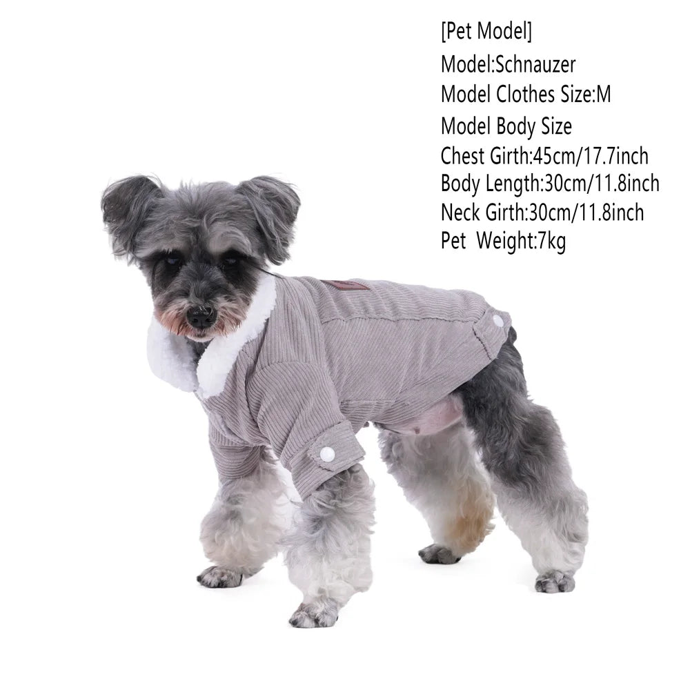Fodrad hundjacka