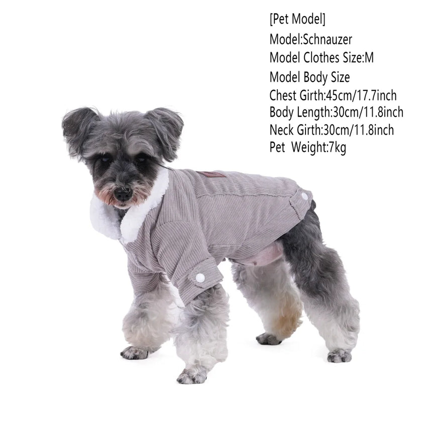 Fodrad hundjacka
