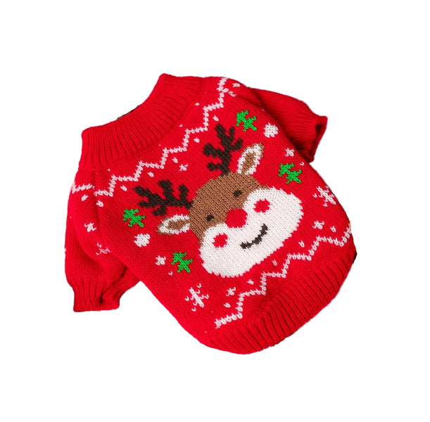 Stickad jultröja för hund