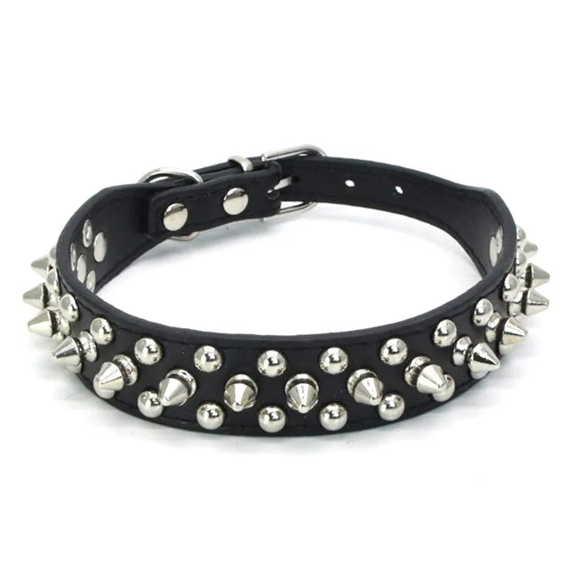 Hundhalsband med spikes