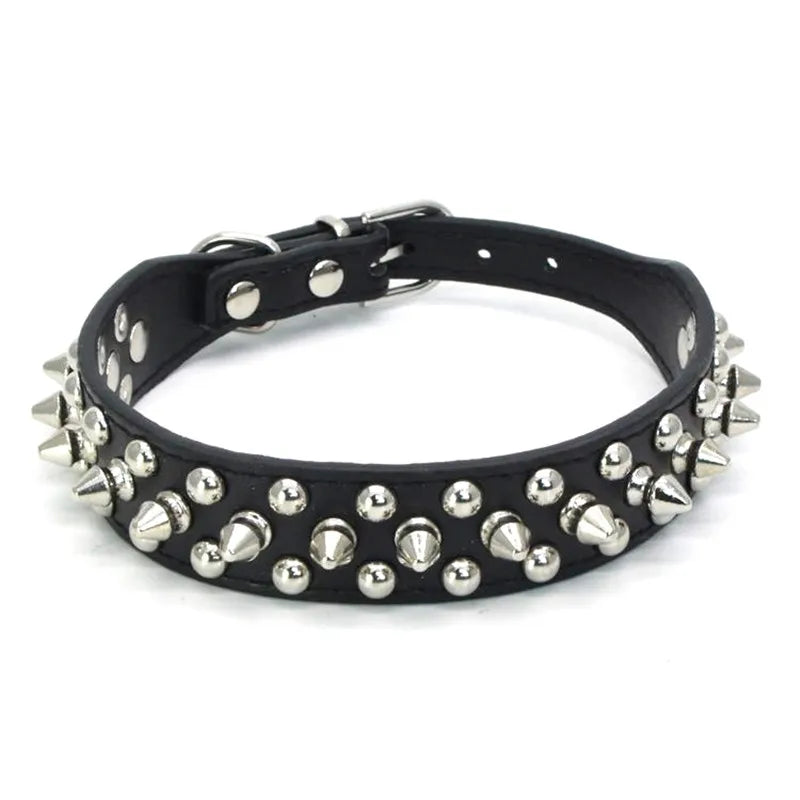 Hundhalsband med spikes