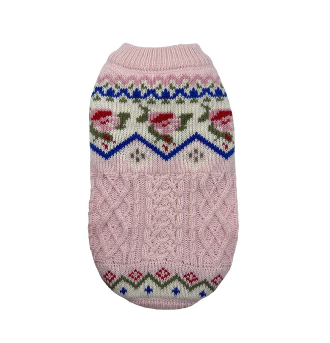Stickad tröja för liten hund