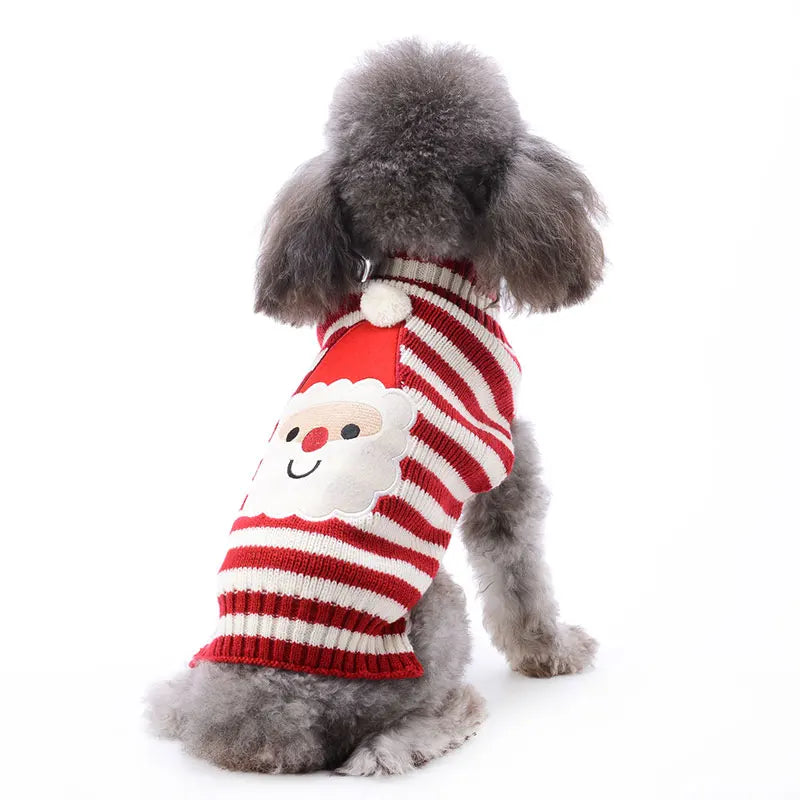 Stickad jultröja för hund